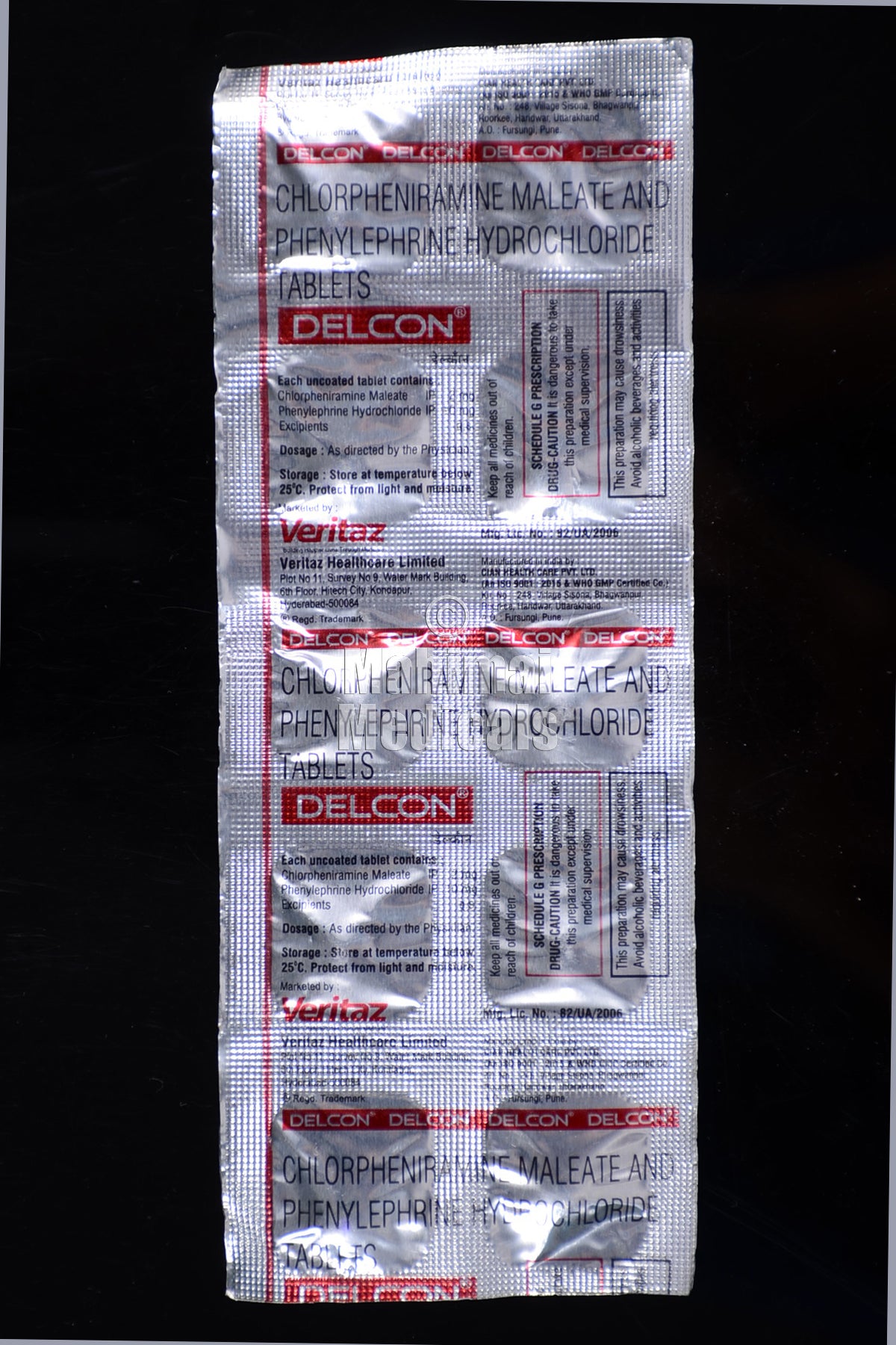 Delcon 10 mg/2 mg Tablet