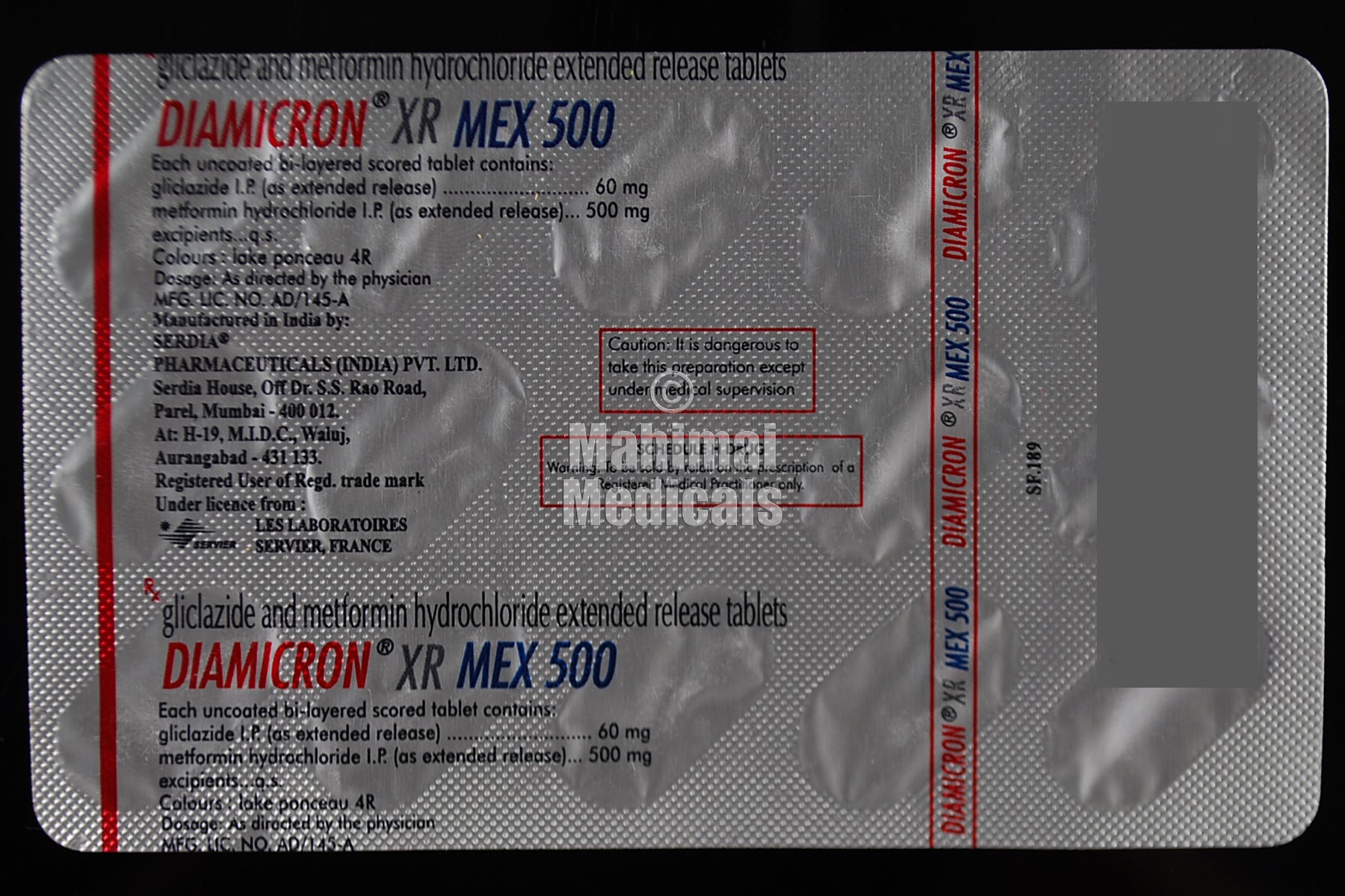 Diamicron Mex 500 Tablet Xr