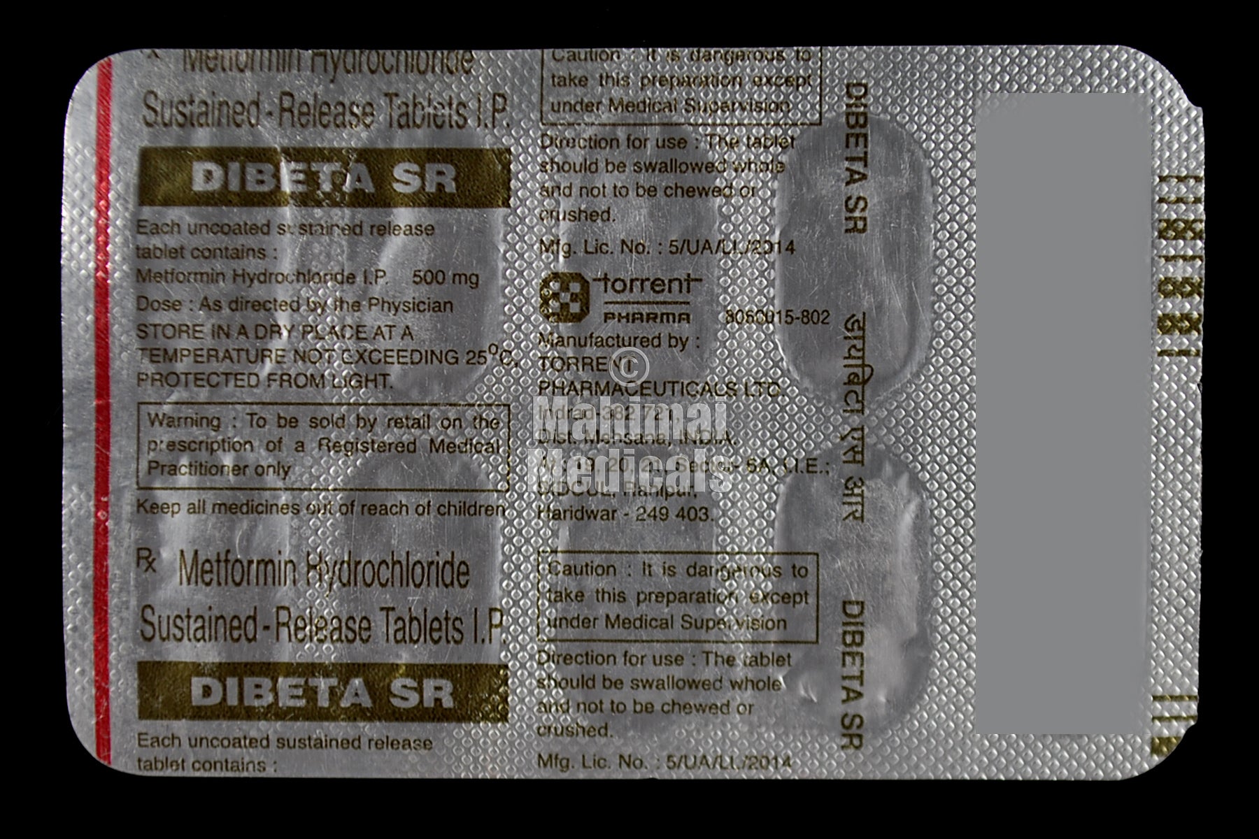 Dibeta 500 MG Tablet SR