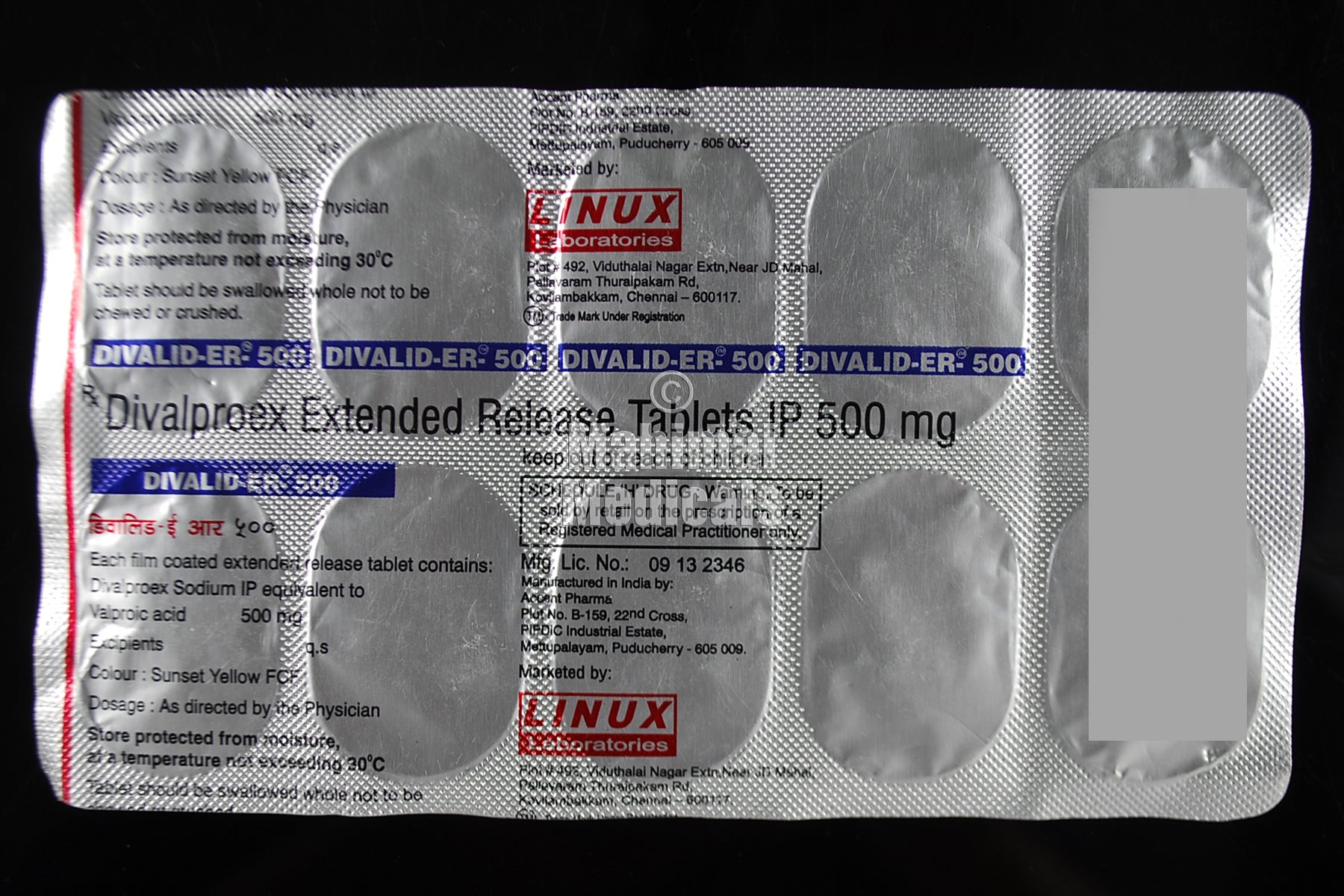 Divalid 500 MG Tablet ER