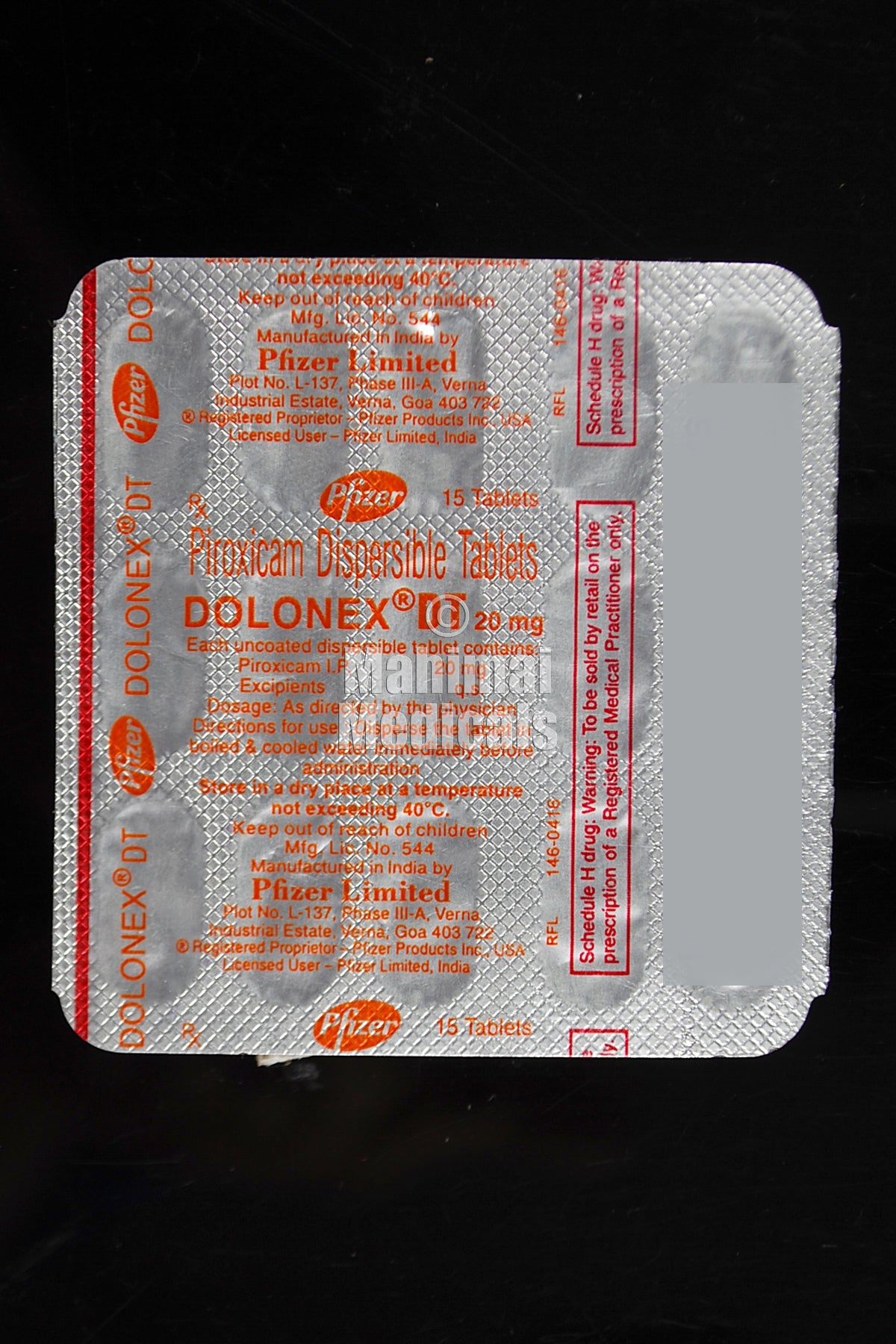 Dolonex 20 MG Tablet DT