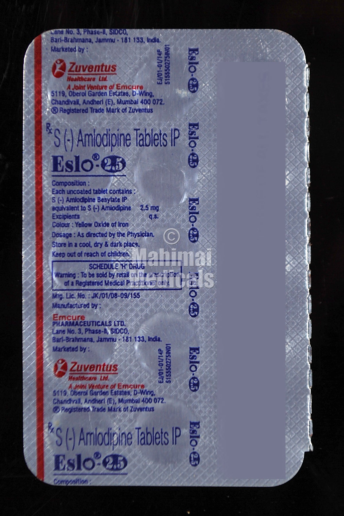 Eslo 2.5 MG Tablet