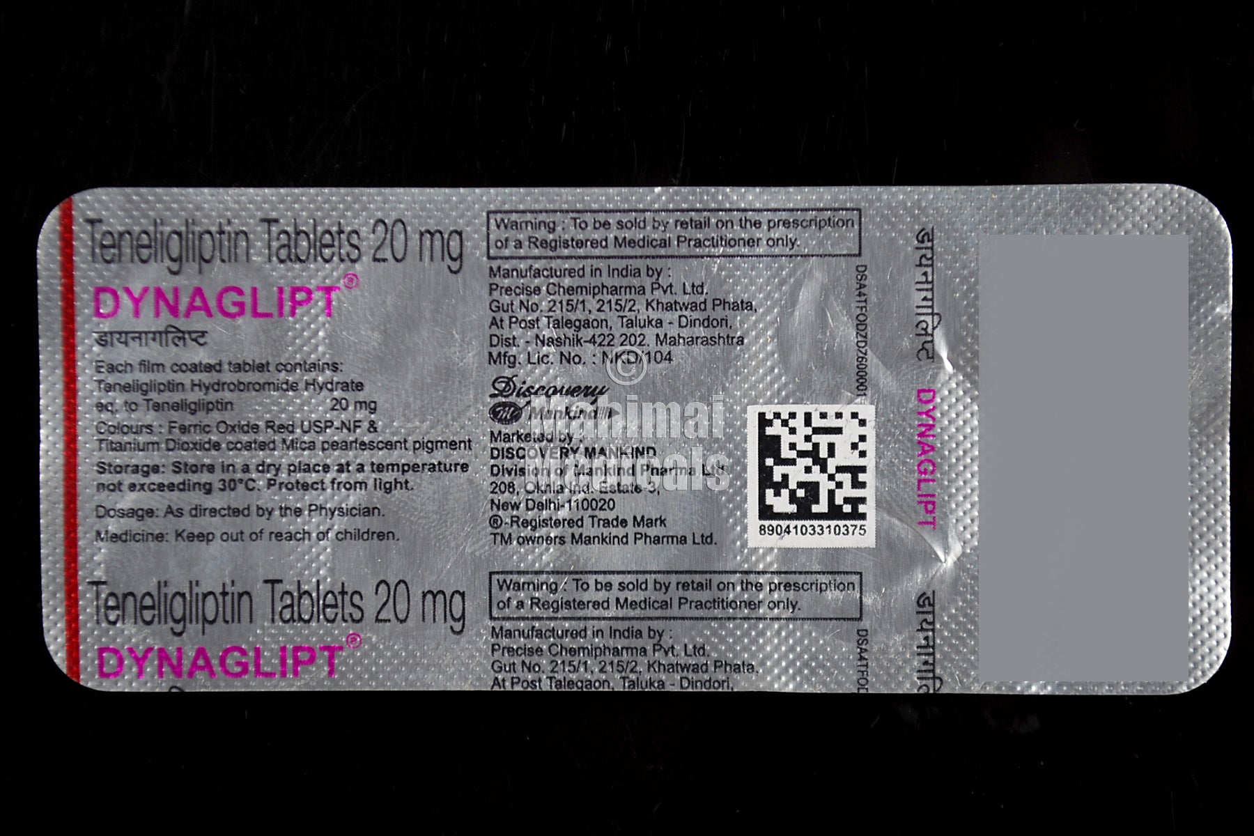 Dynaglipt 20 mg Tablet