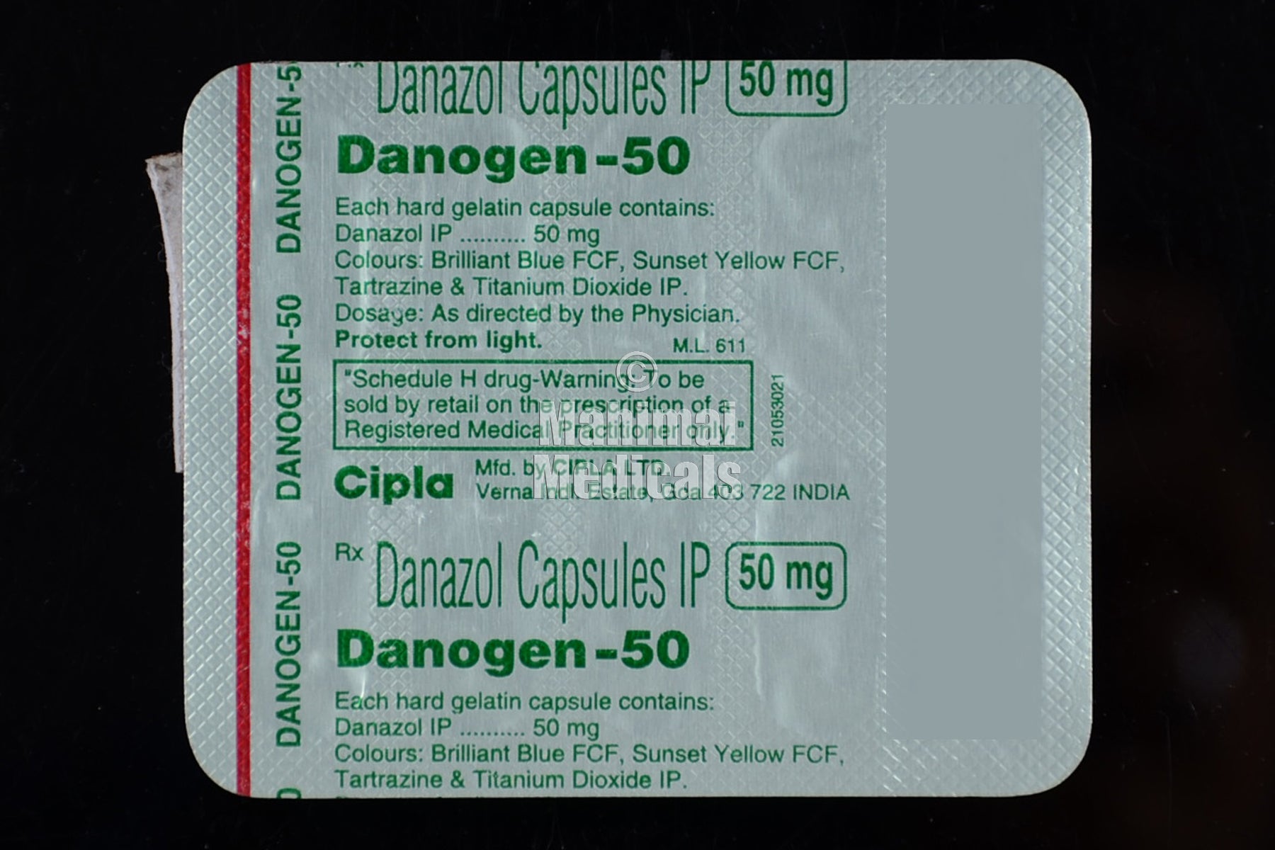 Danogen 50 mg Capsule