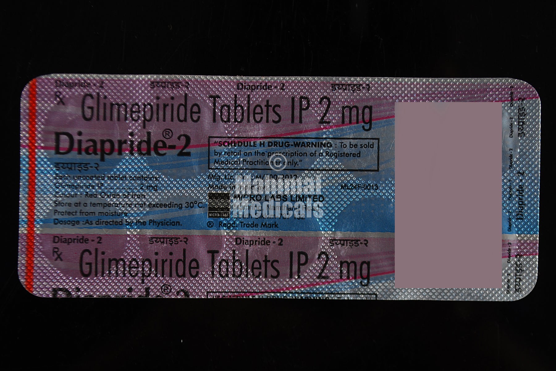 Diapride 2 MG Tablet