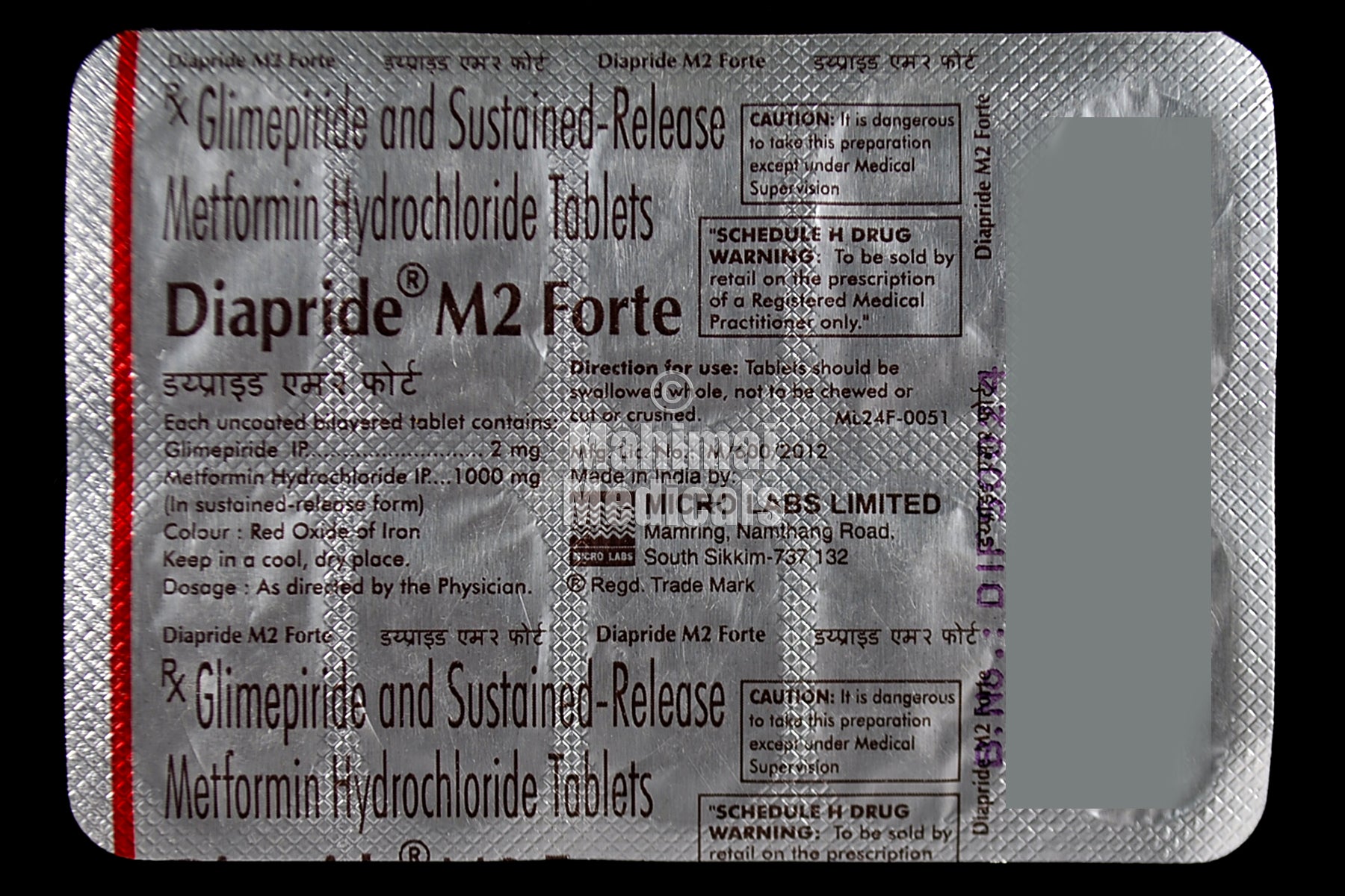 Diapride M2 Forte Tablet