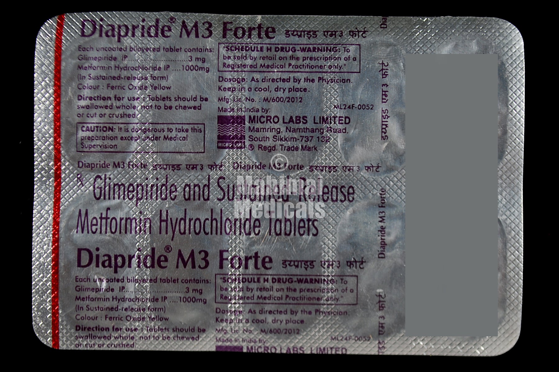 Diapride M3 Forte Tablet SR