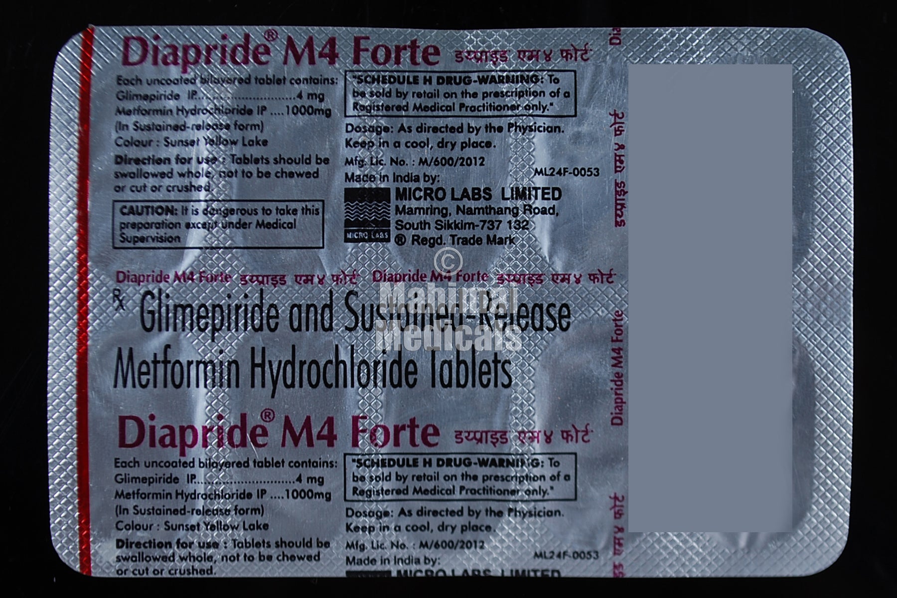 Diapride M4 Forte Tablet SR