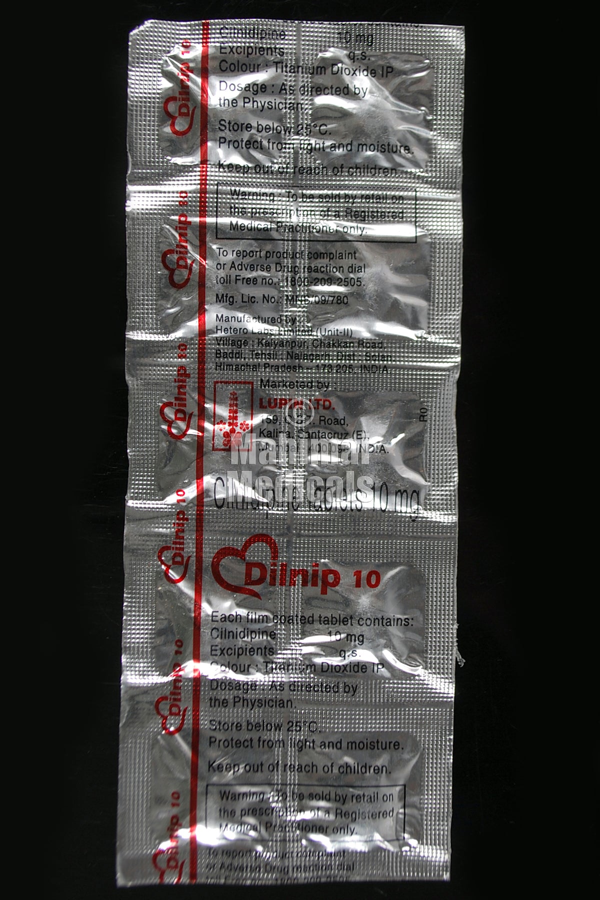 Dilnip 10 MG Tablet