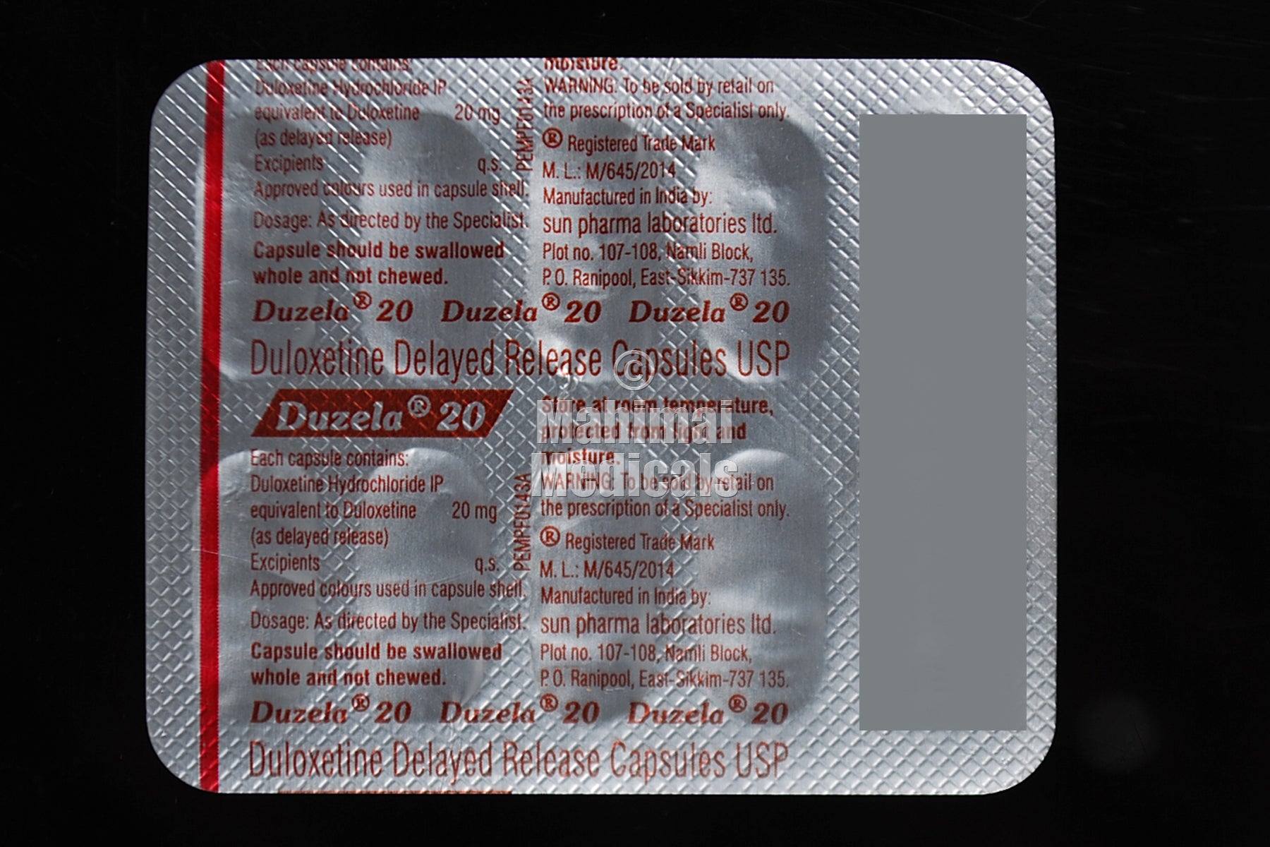 Duzela 20 MG Capsule