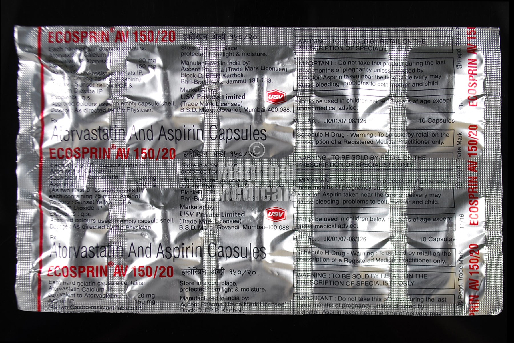 Ecosprin AV 150/20 Capsule