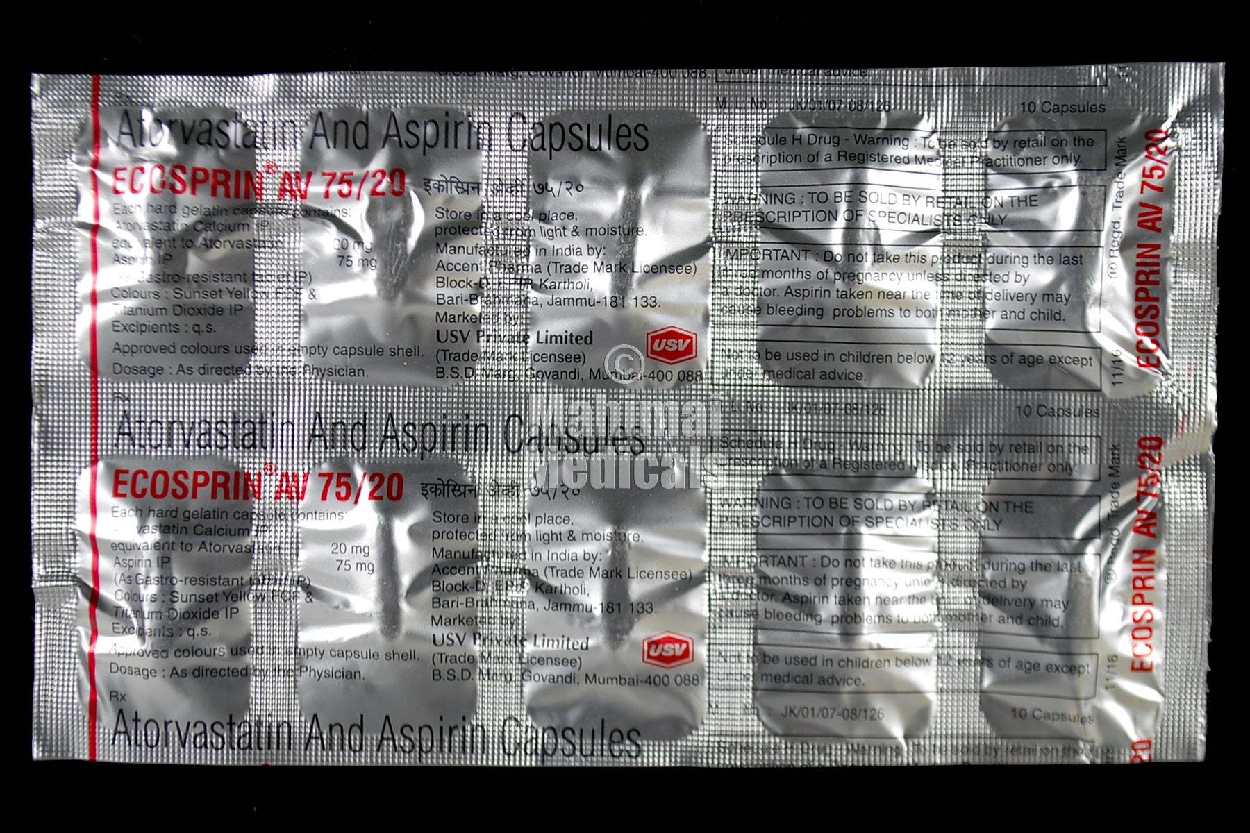 Ecosprin AV 75/20 Capsule