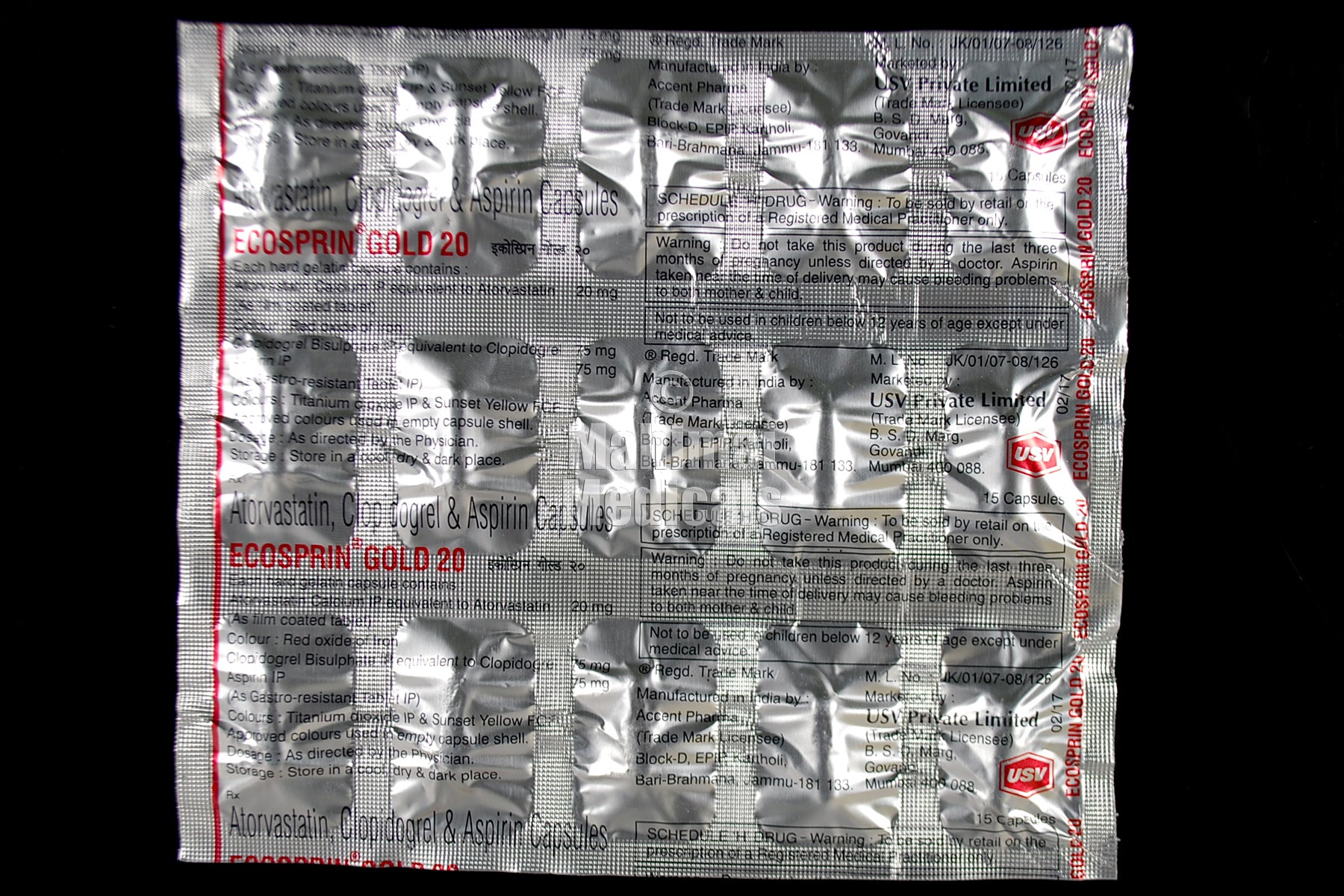 Ecosprin Gold 20 Capsule