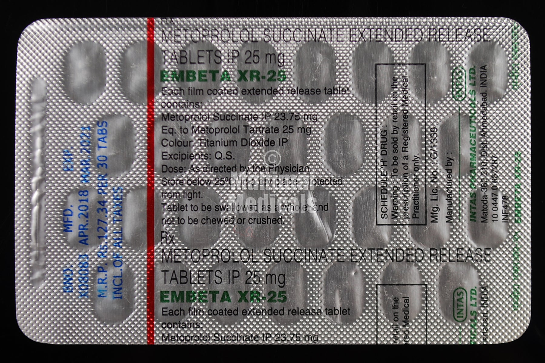 Embeta 25 MG Tablet XR