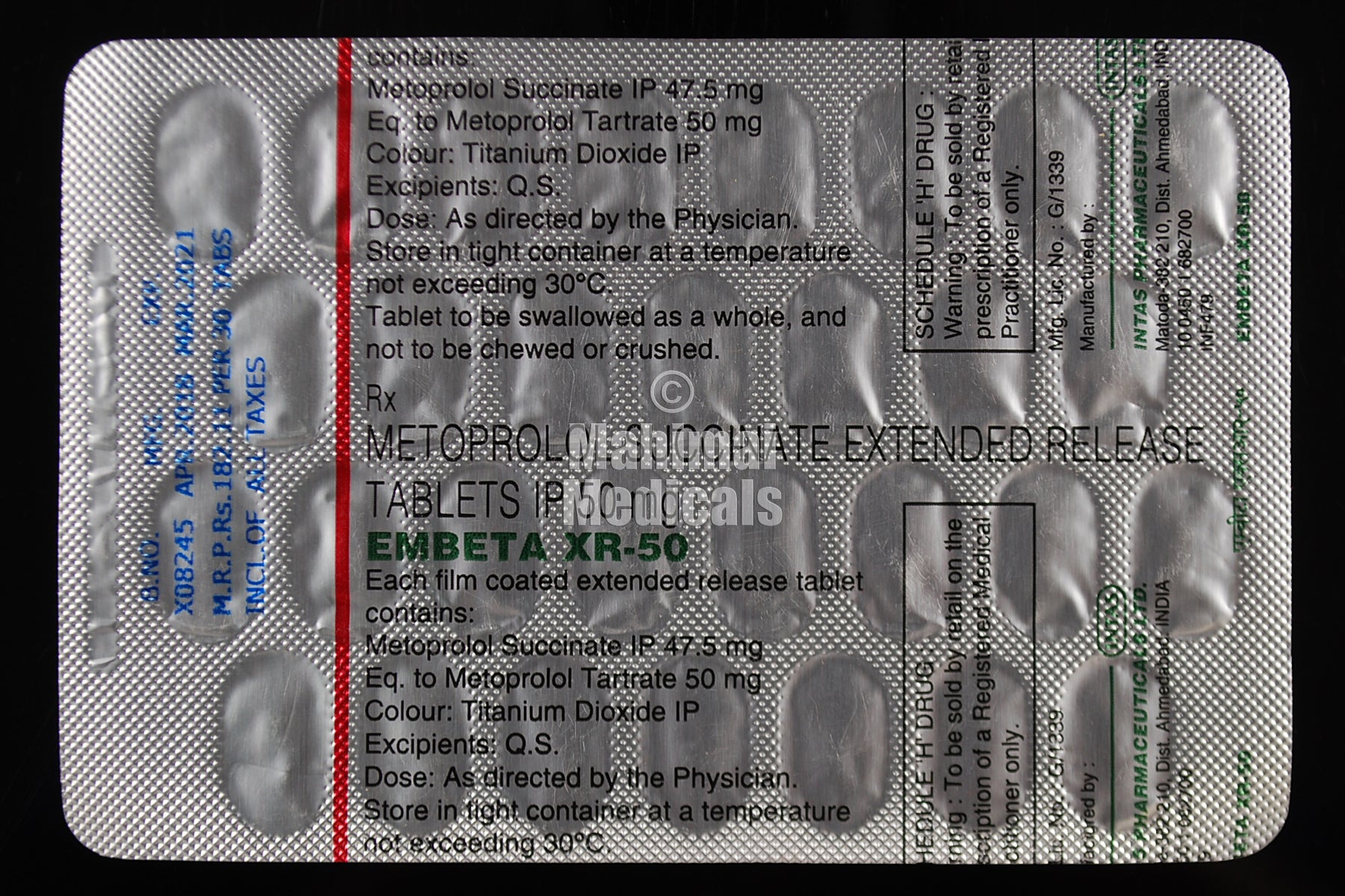 Embeta 50 MG Tablet XR