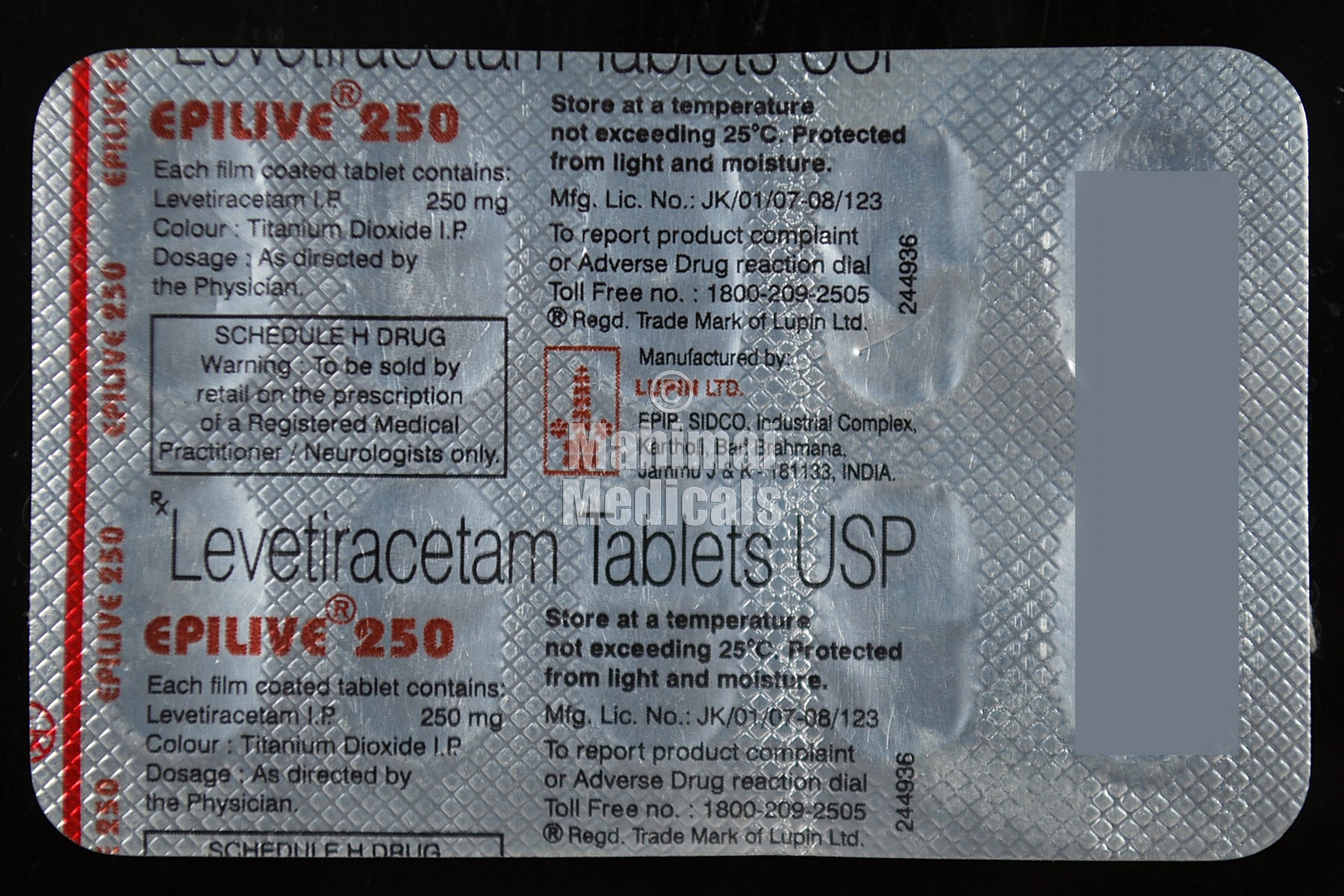 Epilive 250 MG Tablet