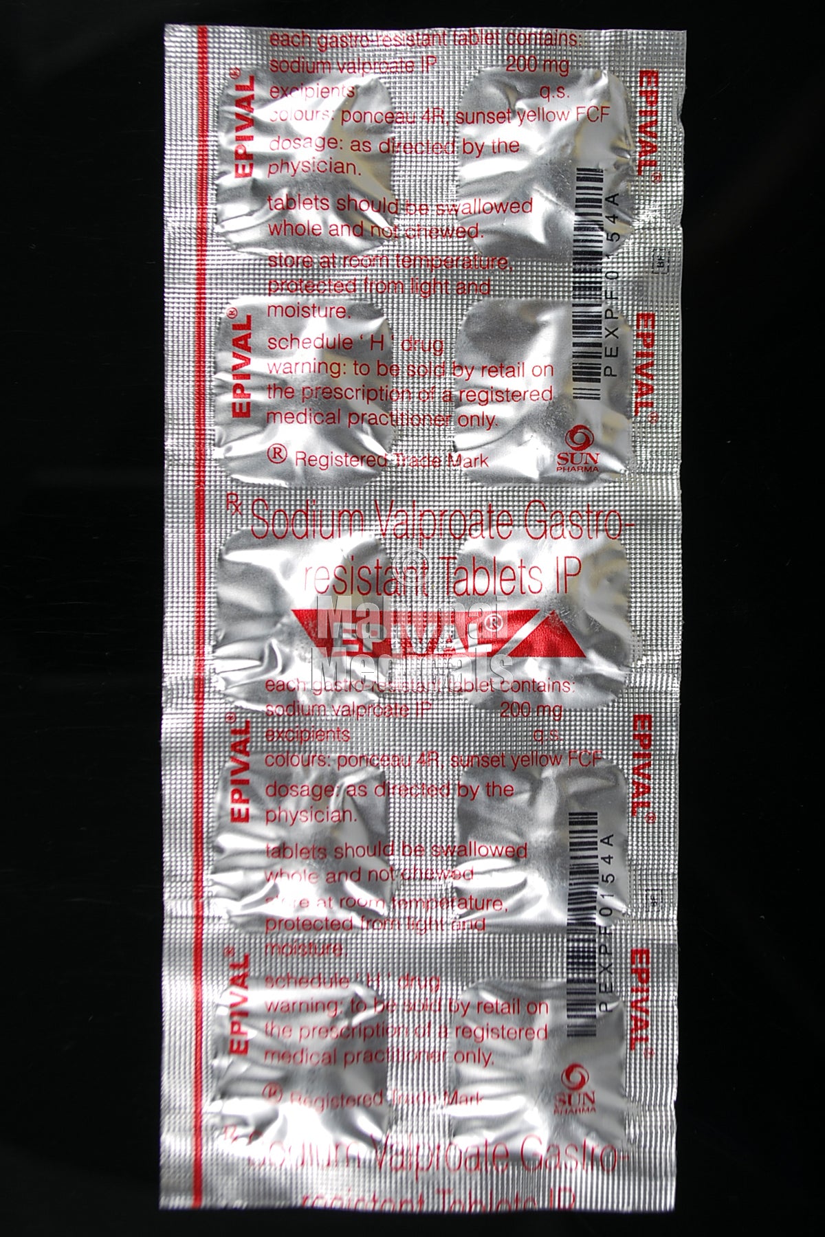 Epival 200 MG Tablet