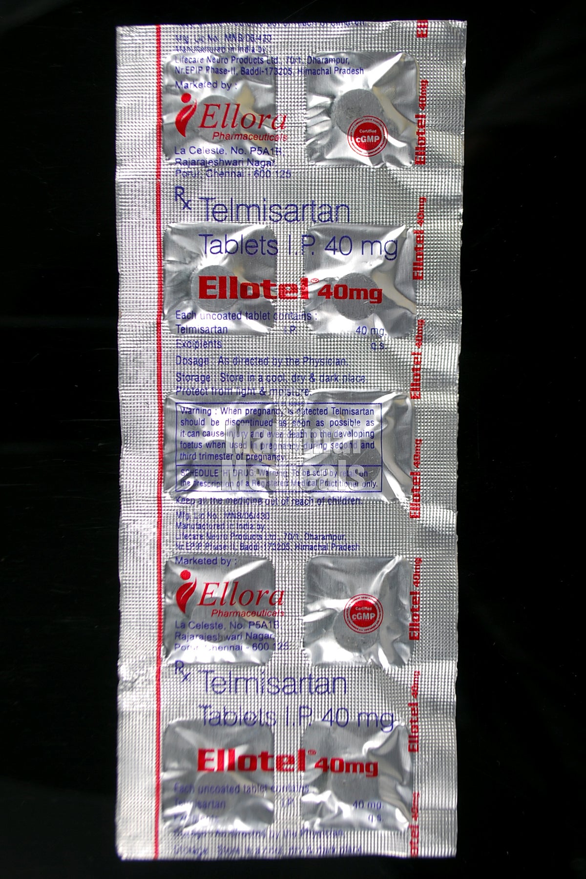 Ellotel 40mg Tablet