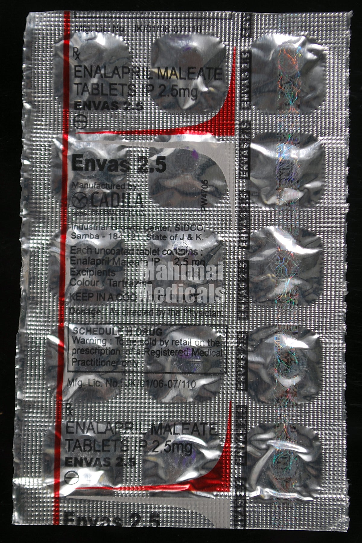 Envas 2.5 MG Tablet