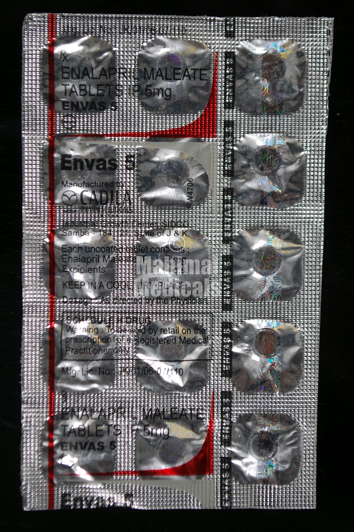 Envas 5 MG Tablet