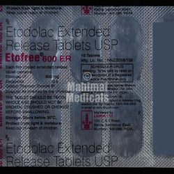 Etofree 600 mg Tablet ER