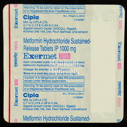 Exermet 1000 MG Tablet SR