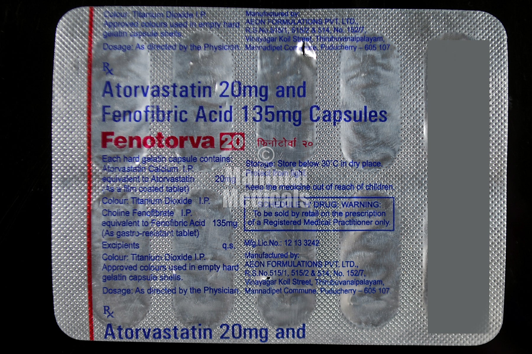 Fenotorva 20 Capsule