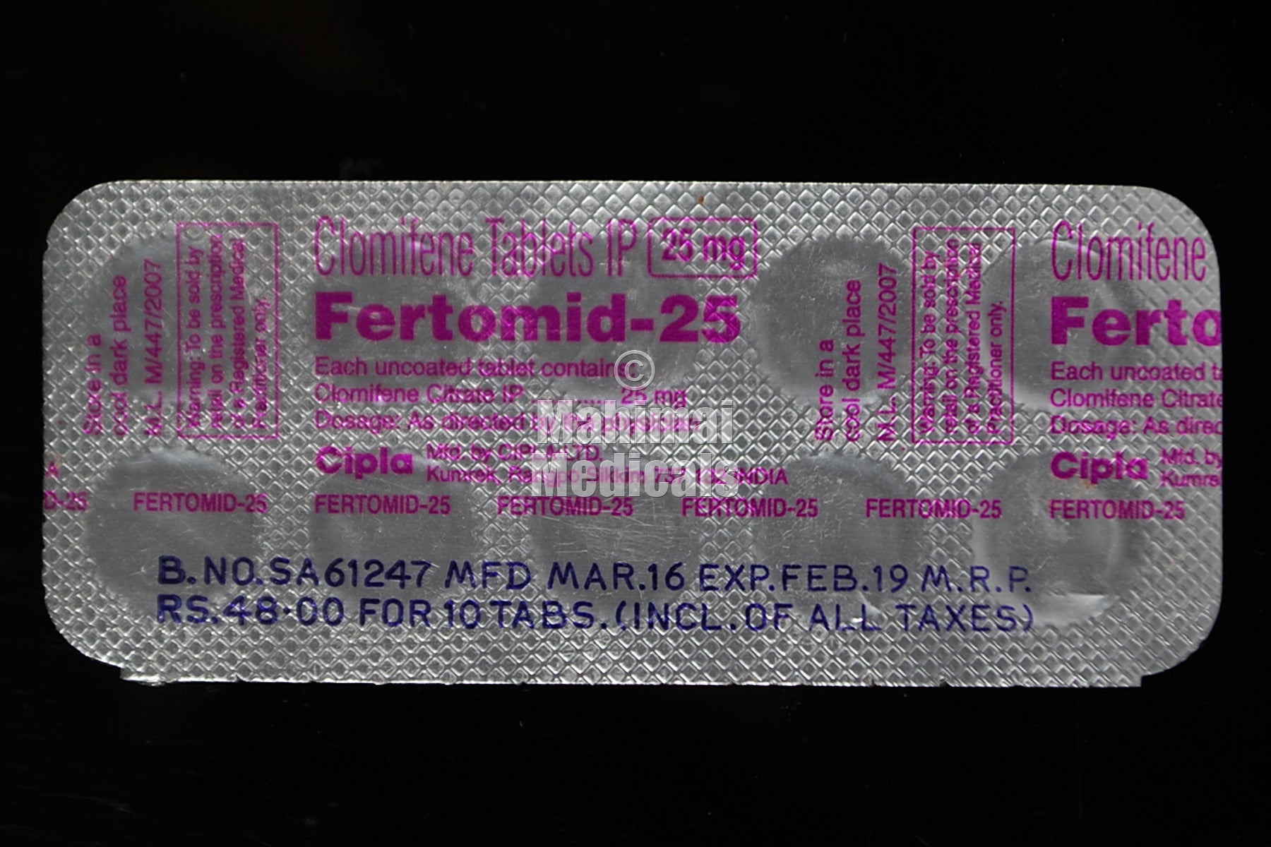 Fertomid 25 MG Tablet