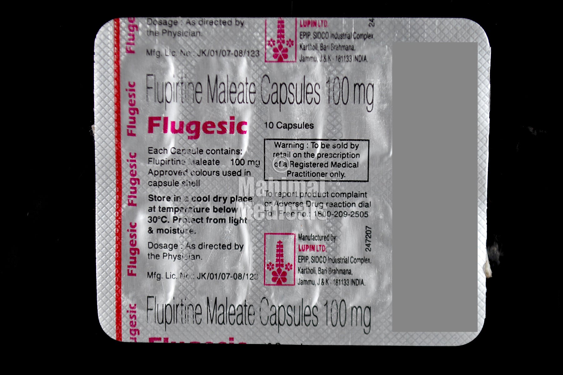 Flugesic 100Mg Capsule