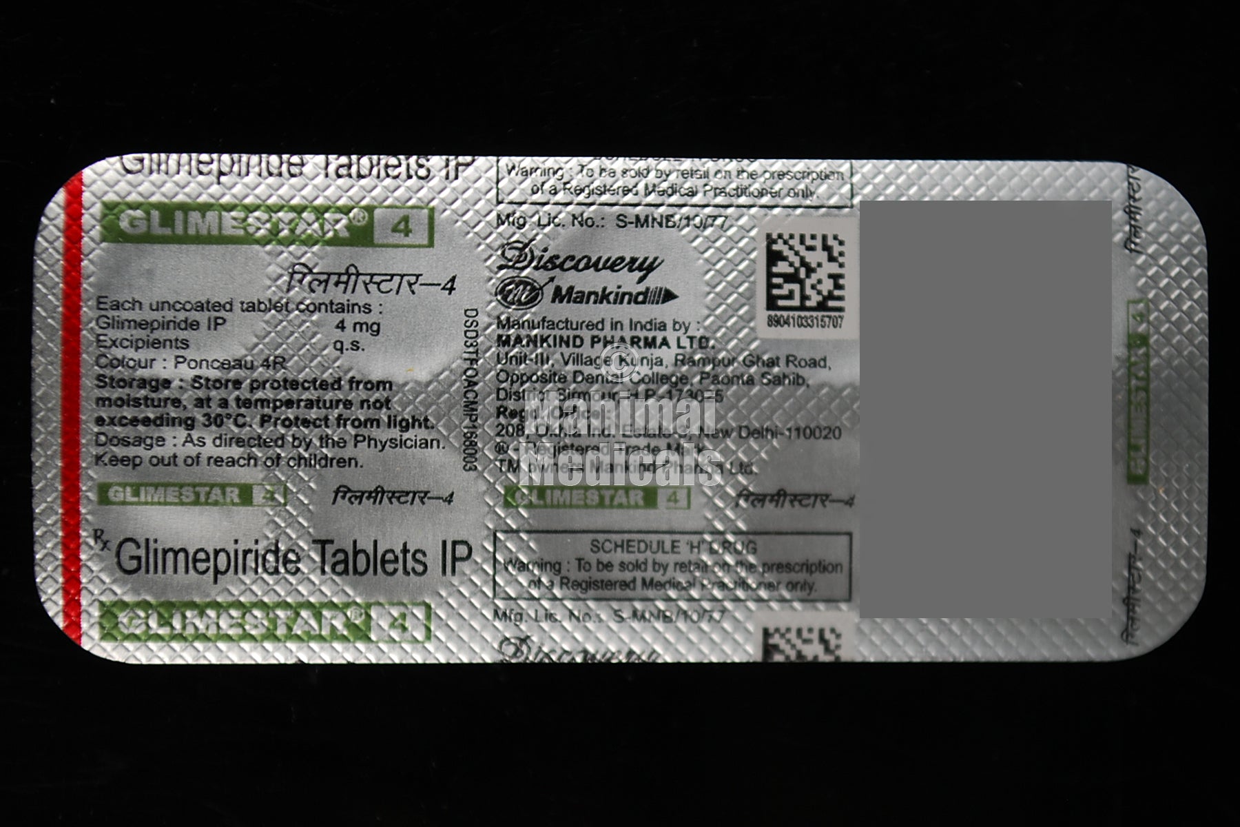 Glimestar 4 MG Tablet