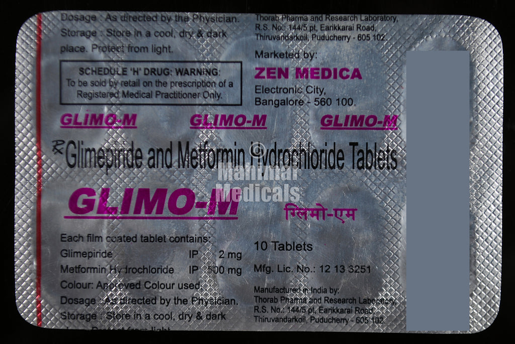 Glimo M 2mg/500mg Tablet – MahimaiMedicals