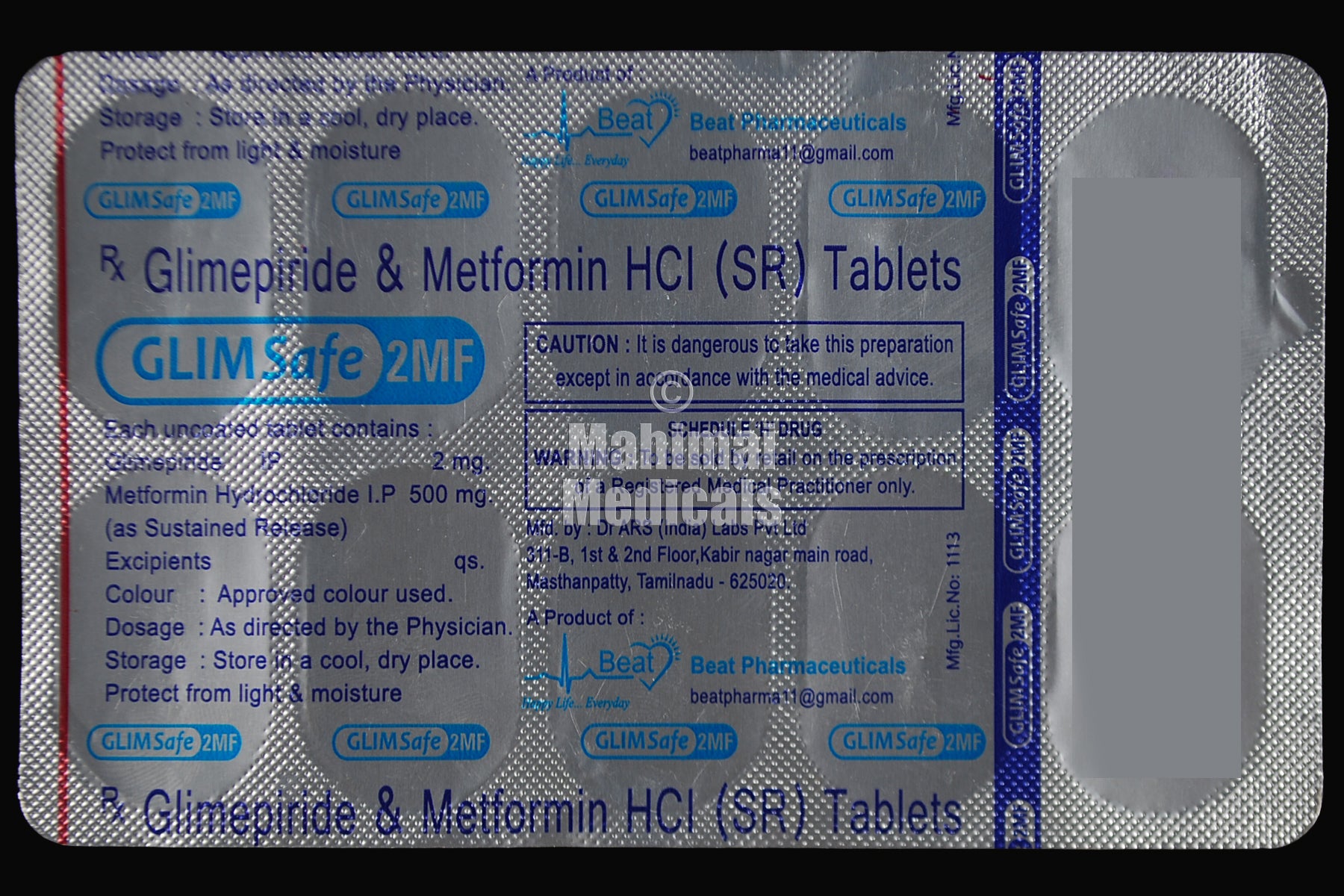 GLIM Safe 2MF Tablet