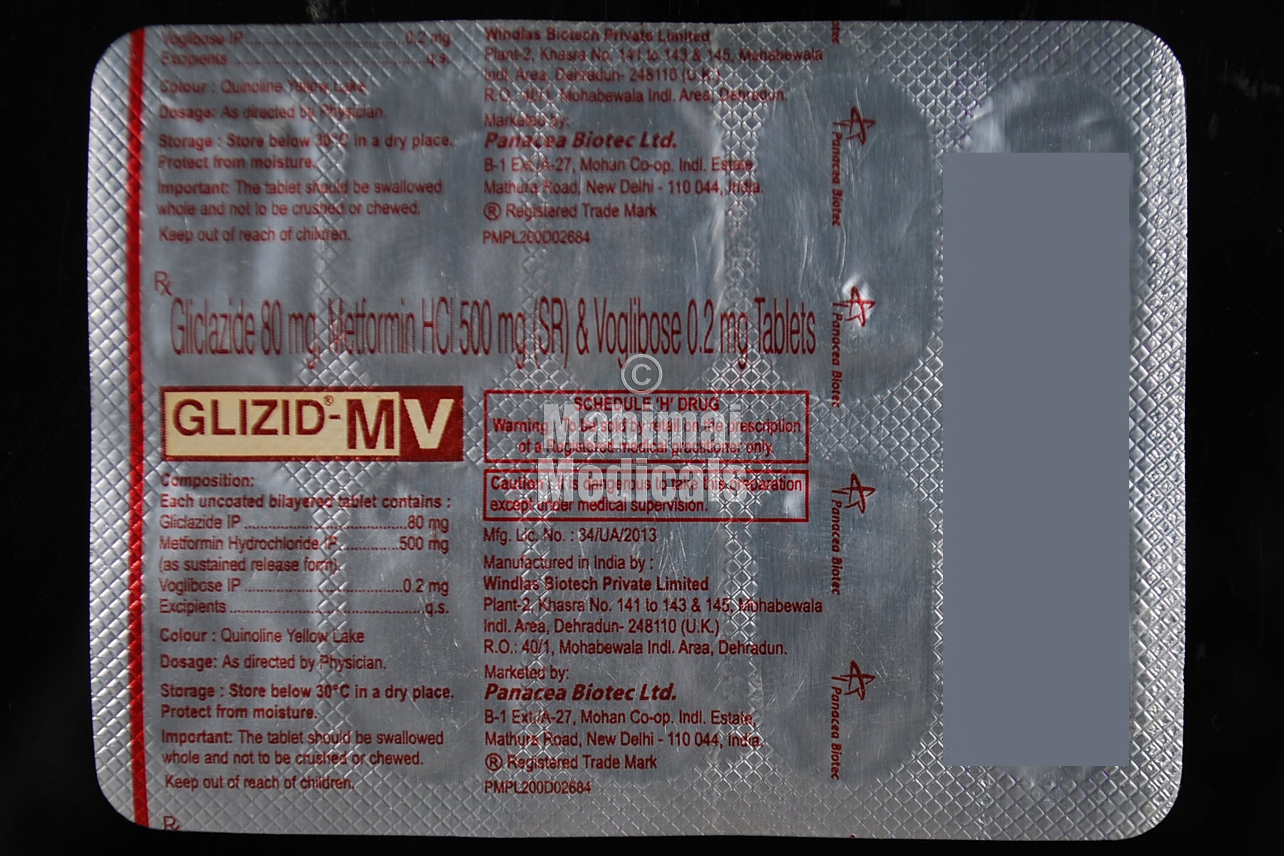 Glizid Mv Tablet