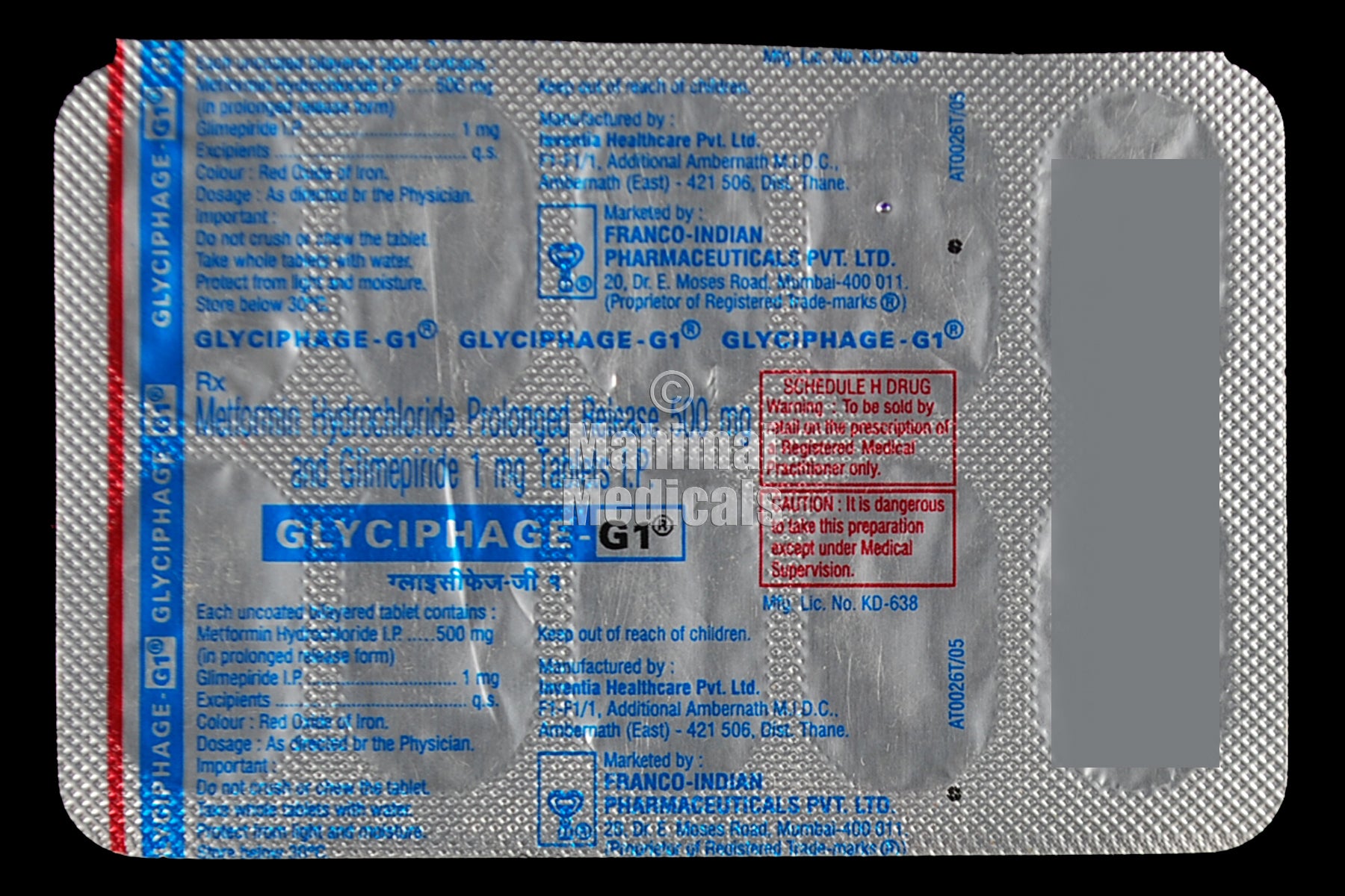 Glyciphage-G 1 Tablet PR