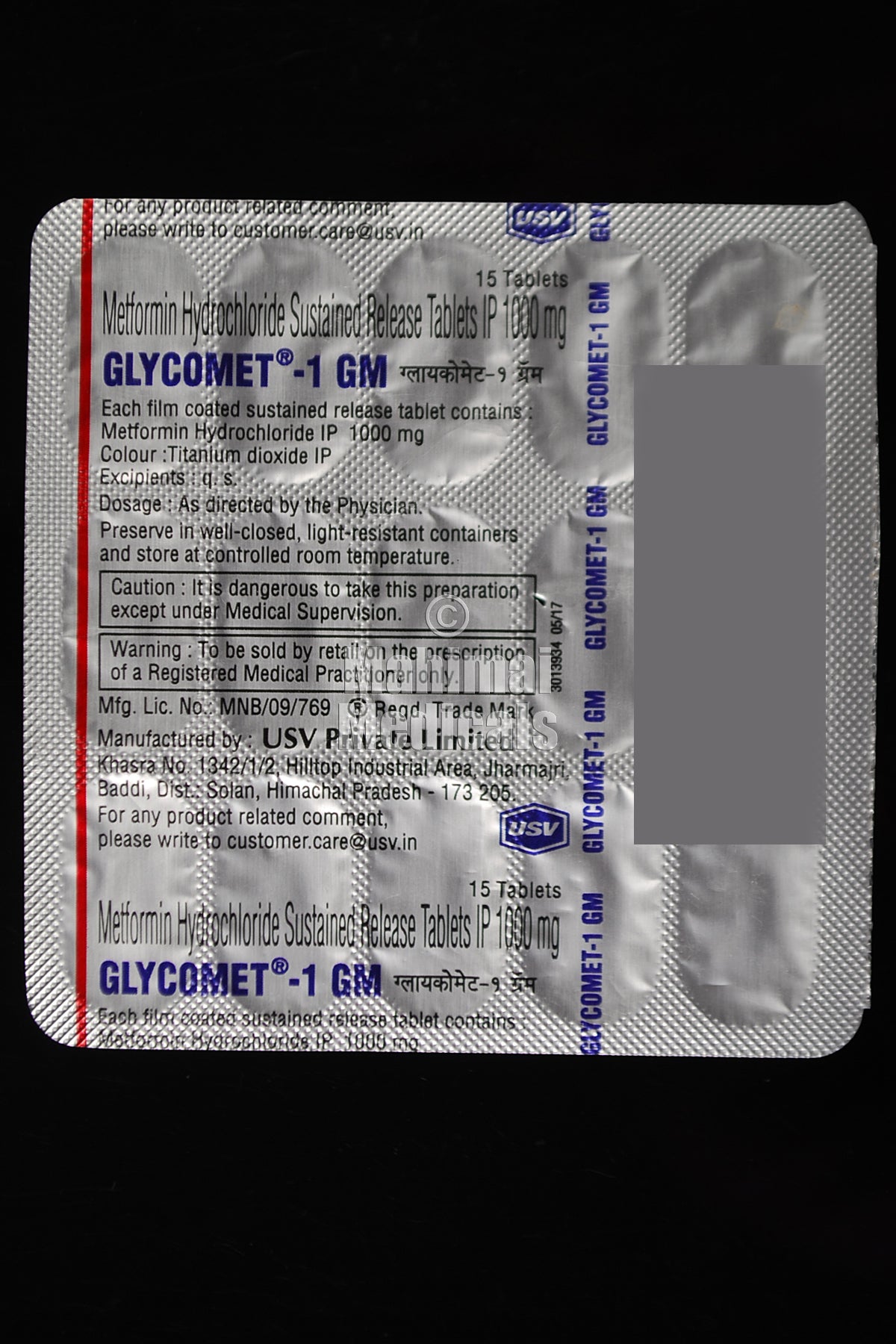 Glycomet 1gm Tablet