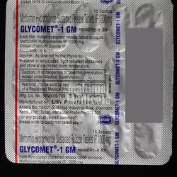 Glycomet 1gm Tablet