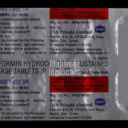 Glycomet 850 MG Tablet SR