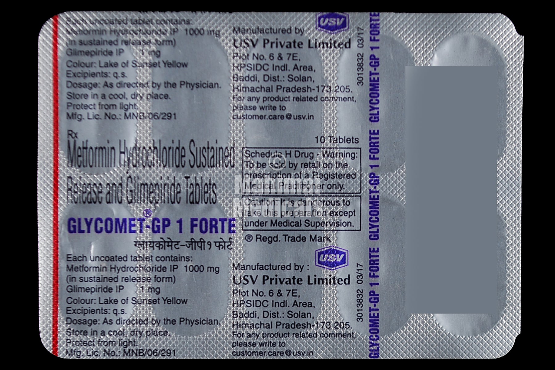 Glycomet-Gp 1 Forte Tablet Sr