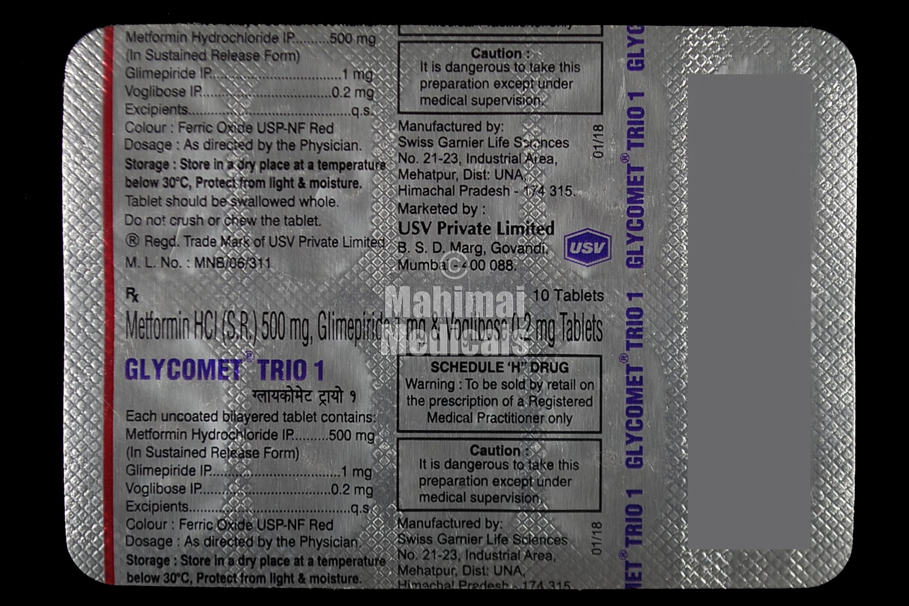 Glycomet Trio 1 Tablet