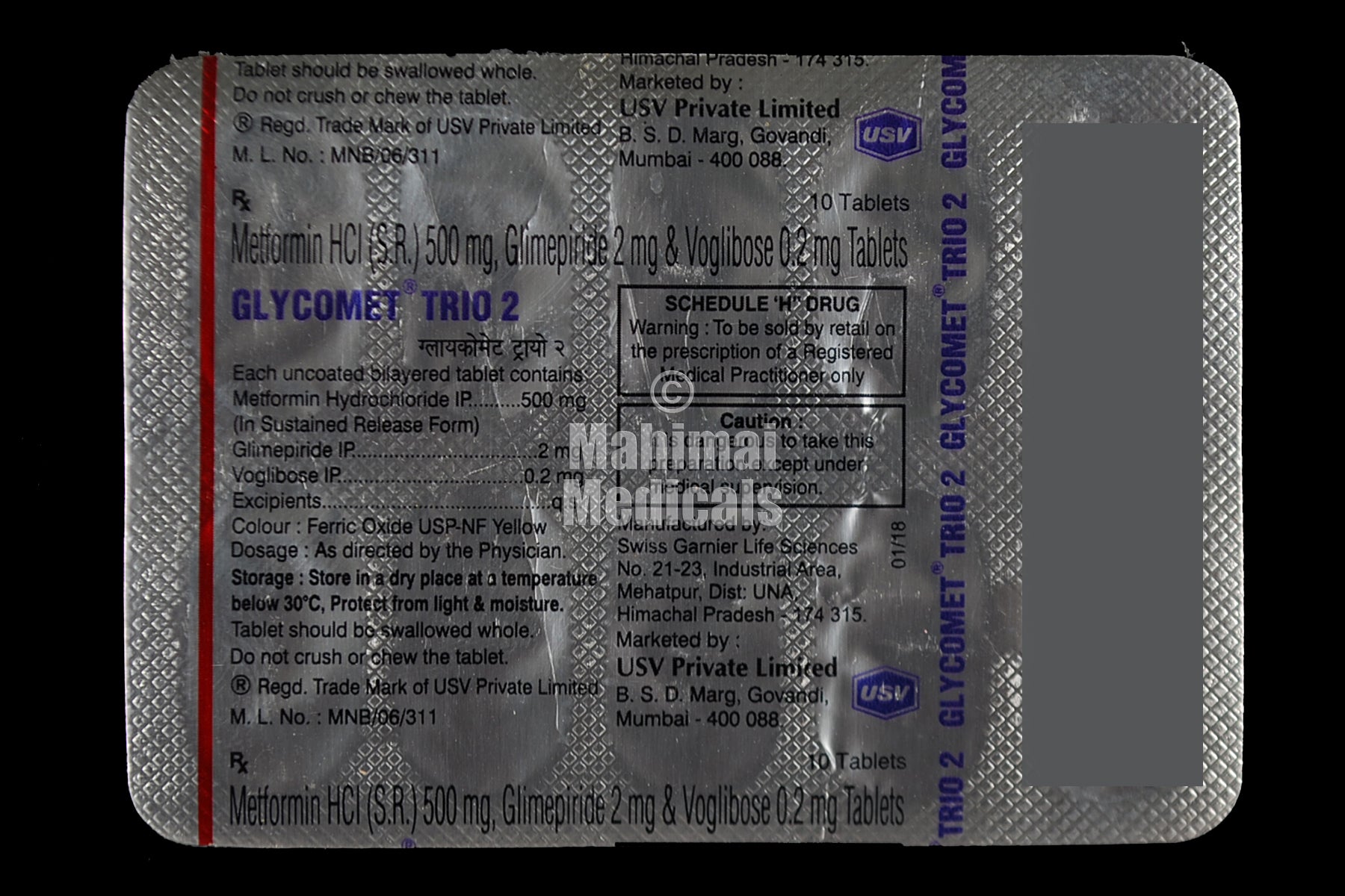 Glycomet Trio 2 Tablet SR