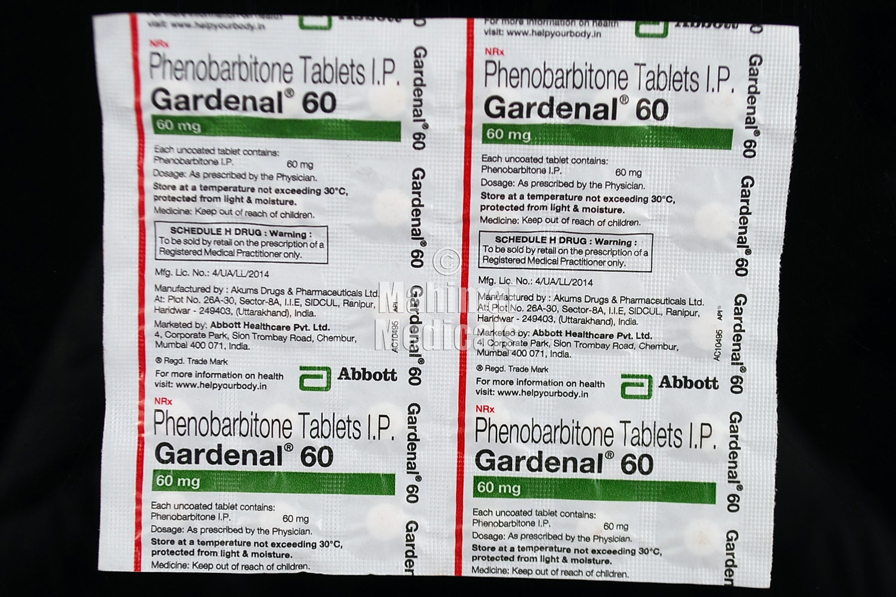 Gardenal 60Mg Tablet