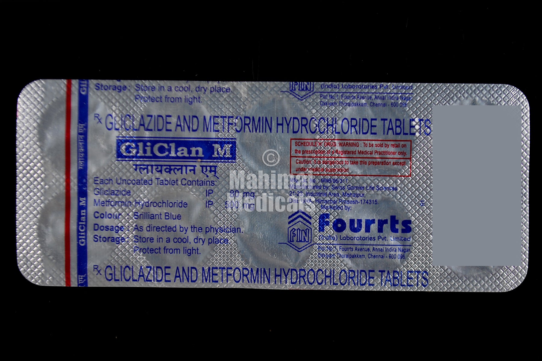 GliClan M 80 Mg/500 Mg Tablet