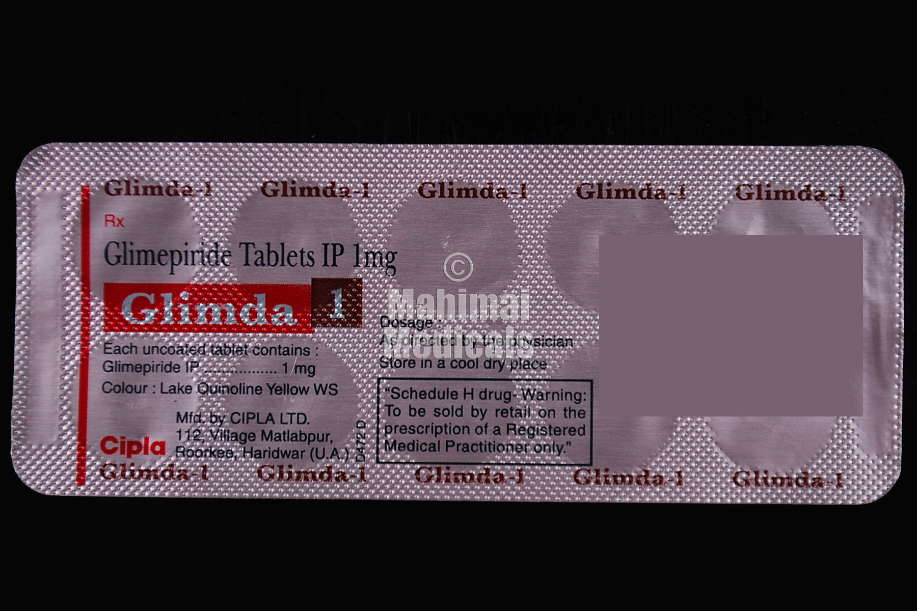 Glimda 1 MG Tablet