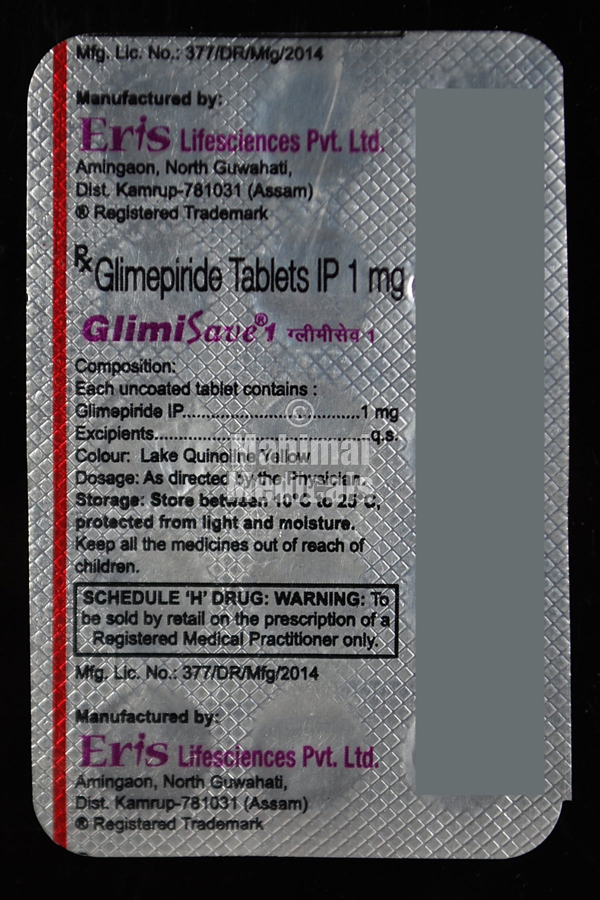 Glimisave 1 MG Tablet