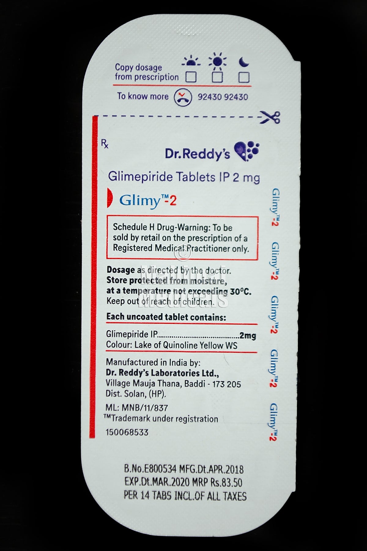 Glimy 2 MG Tablet