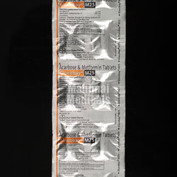 Glucobay M (500/25 mg) Tablet