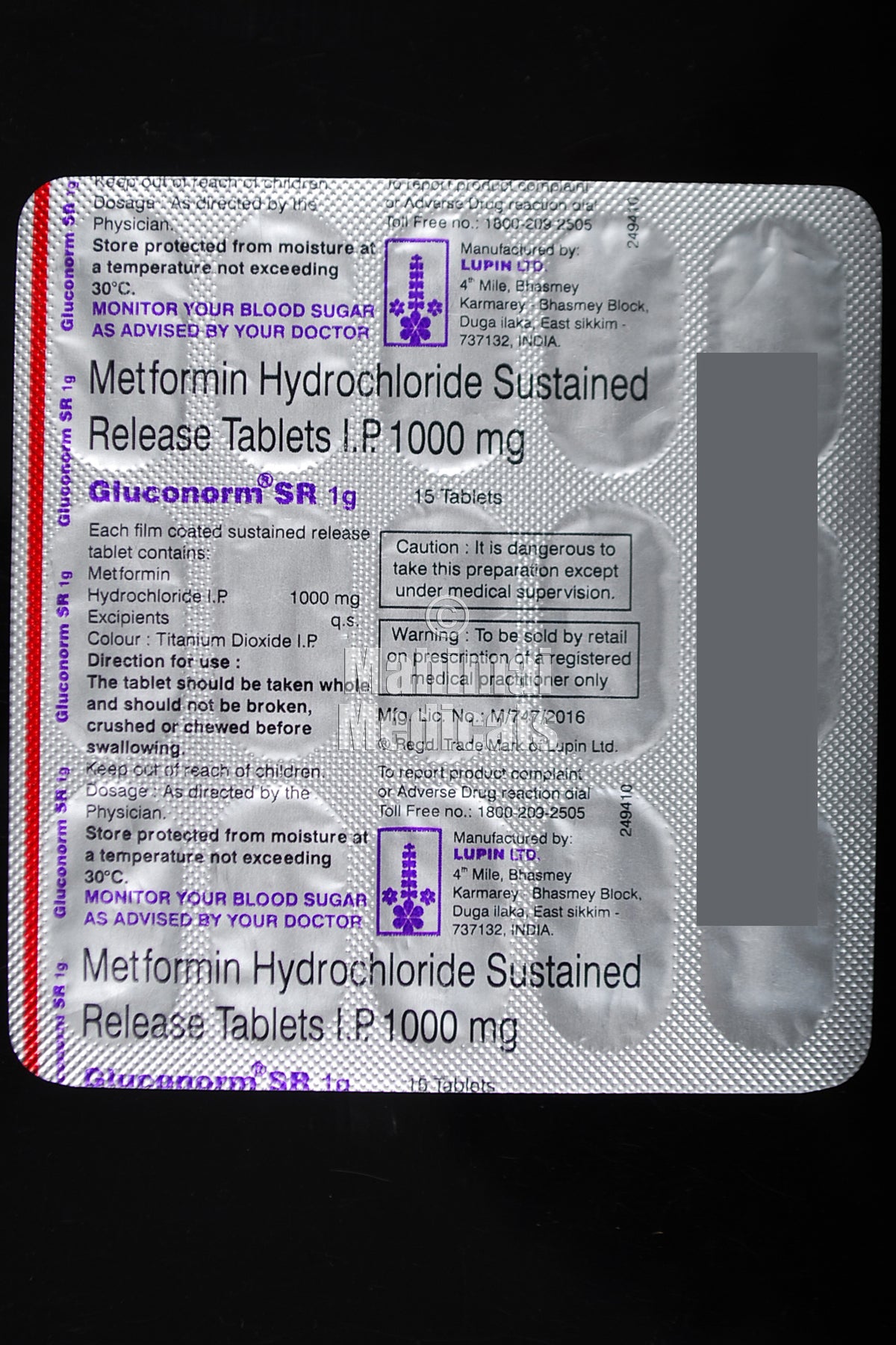 Gluconorm 1000 MG Tablet SR_1g