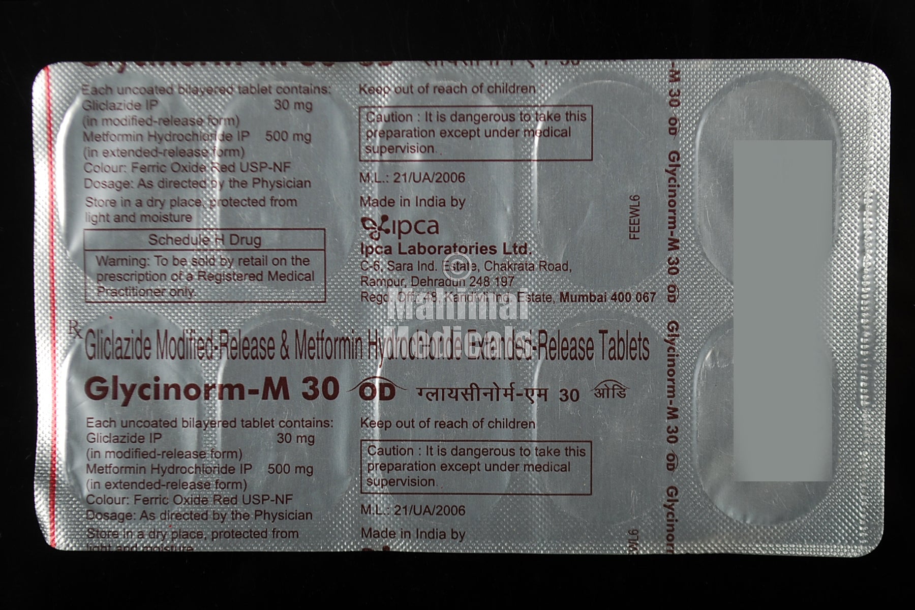 Glycinorm-M 30 OD Tablet