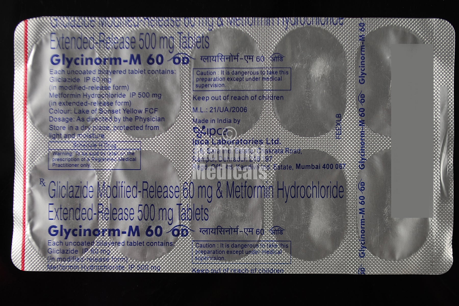 Glycinorm-M 60 OD Tablet