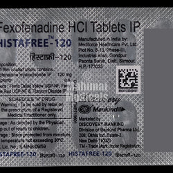 Histafree 120 MG Tablet